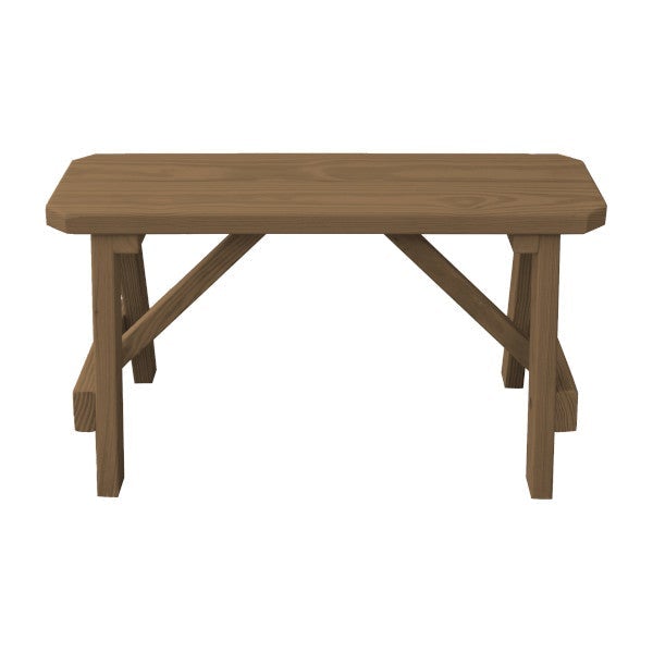 Yellow Pine Traditional Bench Only Picnic Bench 3ft / Mushroom Stain