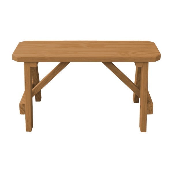 Yellow Pine Traditional Bench Only Picnic Bench 3ft / Oak Stain
