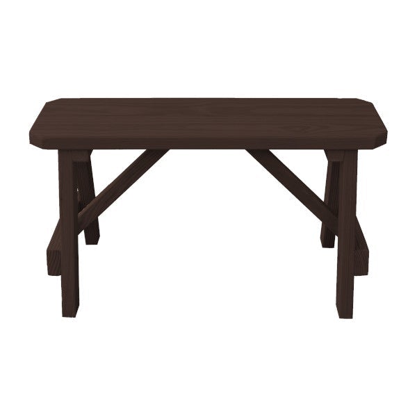 Yellow Pine Traditional Bench Only Picnic Bench 3ft / Walnut Stain