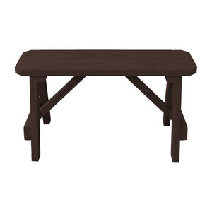Yellow Pine Traditional Bench Only Picnic Bench 3ft / Walnut Stain