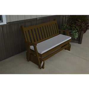 Yellow Pine Traditional English Style Glider - The Charming Bench Company