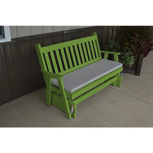 Yellow Pine Traditional English Style Glider - The Charming Bench Company