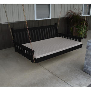 Yellow Pine 75" Twin Mattress Traditional English Swingbed - The Charming Bench Company