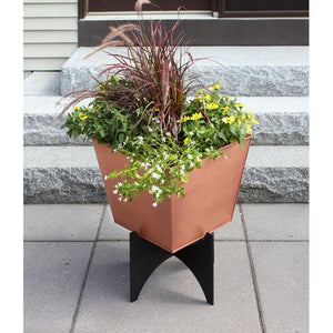 Zaha Planters with Copper Plated Boxes Plated Boxes