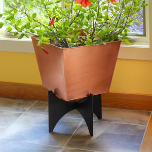 Zaha Planters with Copper Plated Boxes Plated Boxes