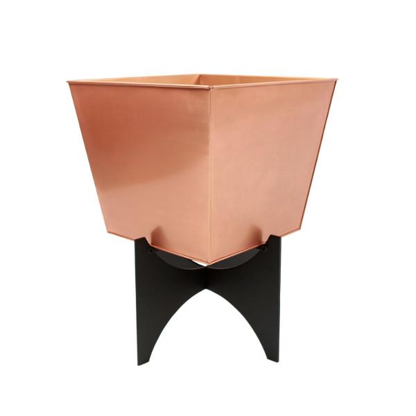 Zaha Planters with Copper Plated Boxes Plated Boxes Zaha Planter II